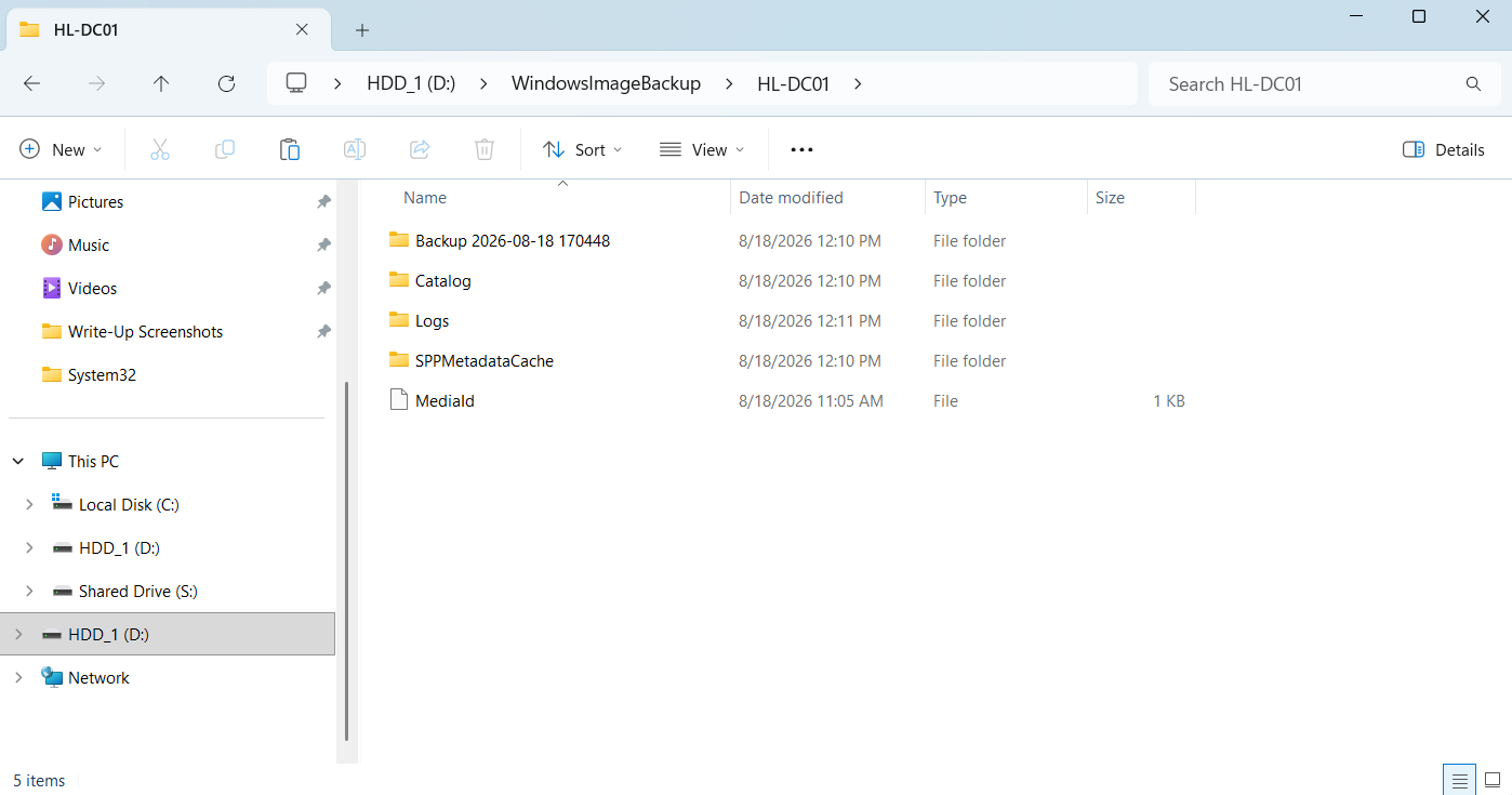 AD Recycle Bin enabled