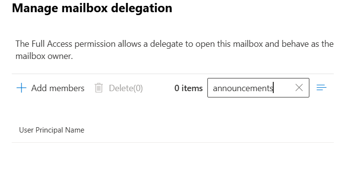 Distribution group cannot be granted permissions
